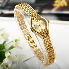 Load image into Gallery viewer, Women Bracelet Watch Mujer Golden Relojes Small Dial Quartz leisure Watch Popular Wristwatch Hour female ladies elegant watches