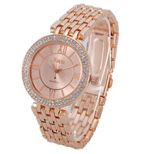 Load image into Gallery viewer, Womens watches Brand Luxury Diamond Gold Watch Ladies Quartz Wristwatch Woman Clock Relogio Feminino Relojes Mujer Hodinky Women