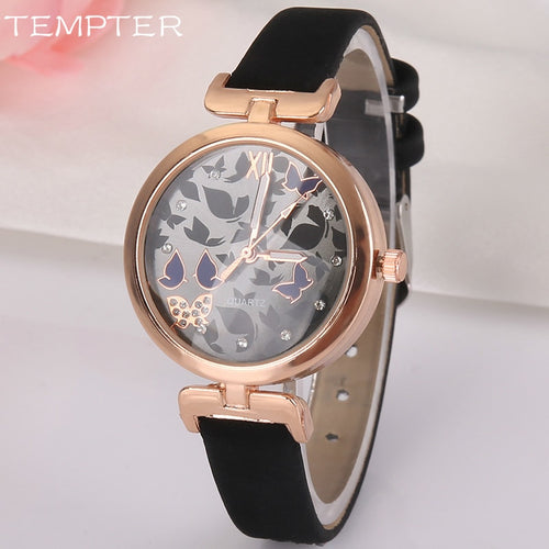 TEMPTER Female Wristwatch 2017 Wrist Watch Women Ladies Brand Famous Clock Quartz Watch For Girls Montre Femme Relogio Feminino