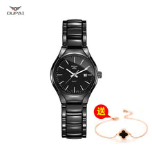Load image into Gallery viewer, Ceramic watch Fashion Casual Women quartz watches relojes mujer OUPAI brand luxury wristwatches Girl elegant Dress clock RAD05LO
