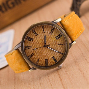 MEIBO Relojes Women Quartz Watches Denim Design Leather Strap Male Casual Wristwatch Relogio Masculino Ladies Watch female watch