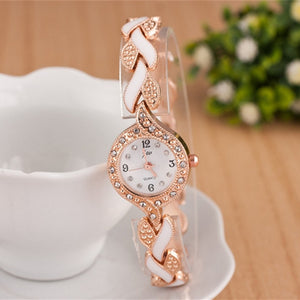 2018 New Brand JW Bracelet Watches Women Luxury Crystal Dress Wristwatches Clock Women's Fashion Casual Quartz Watch reloj mujer