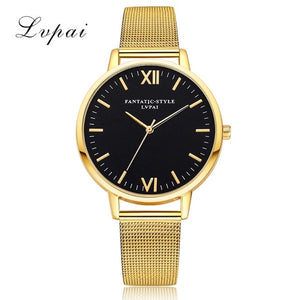 LVPAI Watches Women Stainless Steel Bracelet Analog Quartz Watch 2018 Luxury Brand Casual Wristwatches Montre femme 18FEB24