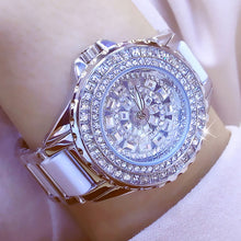 Load image into Gallery viewer, Fashion ladies wrist watches Luxury  Brand Crystal Dress Women Watch Shinning Diamond Rhinestone Ceramic Wristwatch Quartz Watch