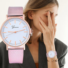 Load image into Gallery viewer, GENEVA Women Classic Quartz Silica Gel Wrist Watch Bracelet Watches Wristwatch Clock Gift luxury Reloj de dama Montre femme #35