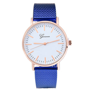 GENEVA Women Classic Quartz Silica Gel Wrist Watch Bracelet Watches Wristwatch Clock Gift luxury Reloj de dama Montre femme #35