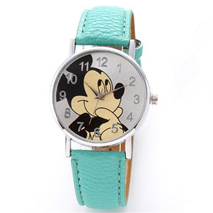 New Female Watch Cute Animal Pattern Fashion Quartz Watches Casual Leather Clock Girls Kids Cartoon Wristwatch Relogio Feminino