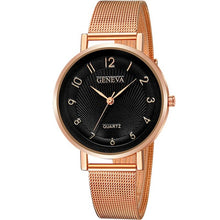 Load image into Gallery viewer, 2018 New Design GENEVA Watch Fashion Female Clocks Women Luxury Stainless Steel Analog Quartz Wristwatch Silver Dress Watches