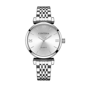 Women's Wrist Watch 2018 Luxury Brand Contena Ladies Quartz Watch Full Stainless Steel Female Clock Wristwatches reloj mujer
