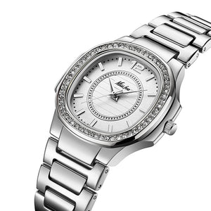 New 2019 Hot Wrist Watch For Women Stainless Steel Gold Female Watch Diamond Wristwatch