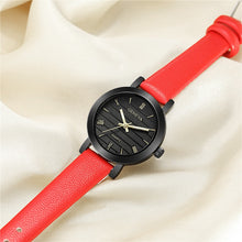 Load image into Gallery viewer, Geneva Luxury Leather Quartz Red Black Watches Women Fashion Dress Clock Ladies Casual Wristwatch Cheap Female Watch Reloj Mujer